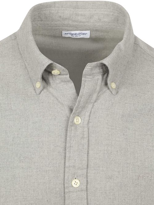 Camicia McGregor in flanella mélange grigia Product / Detail