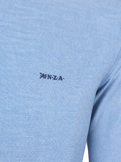 Camicia NZA Barn Twill button-down blu Product / Detail