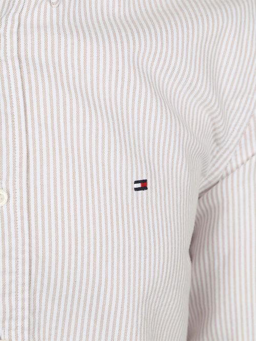 Camicia Oxford a righe Tommy Hilfiger beige Product / Detail