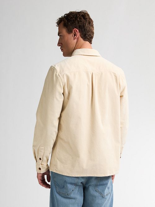 Camicia Petrol in velluto a coste beige Model / Achterkant