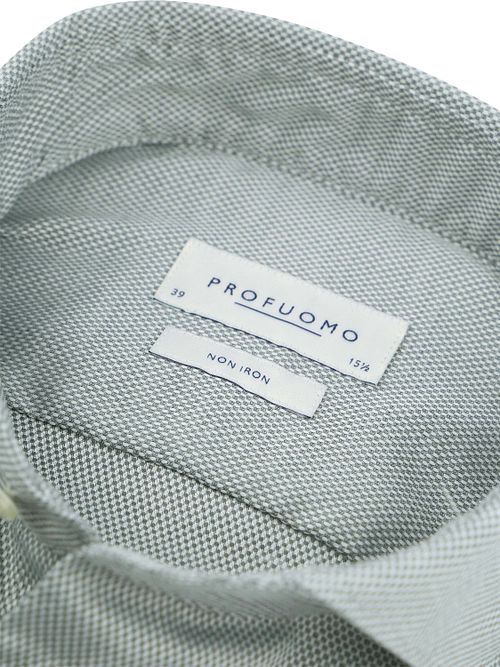 Camicia Profuomo Basketweave verde Product / Detail