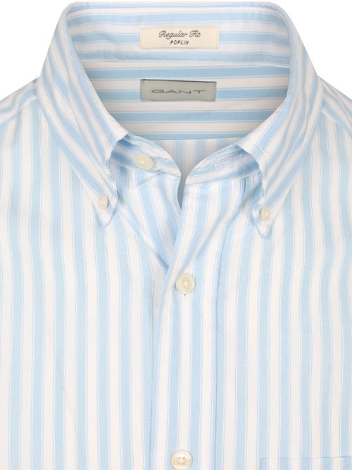 Camisa GANT Stripe Poplin Classic en azul Product / Detail