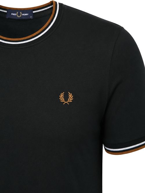 Camiseta Fred Perry Twin Tipped en verde 78C Product / Detail