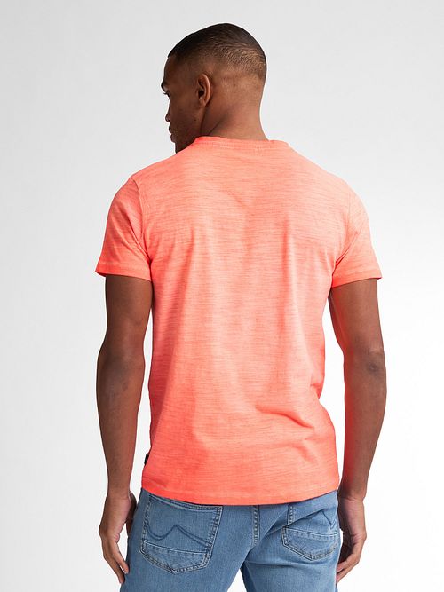 Camiseta Petrol Stingray en coral intenso Model / Achterkant