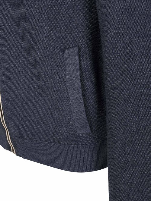 CASAMODA Pullover Zip Structure Navy Product / Detail