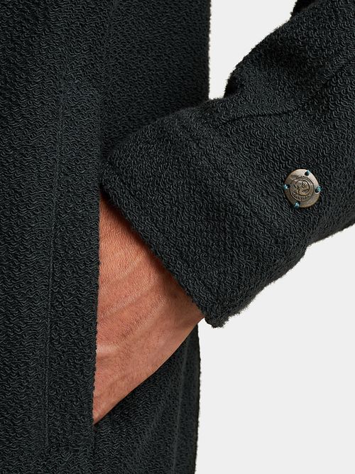 Cast Iron Overskjorta Terry Navy Model / Detail