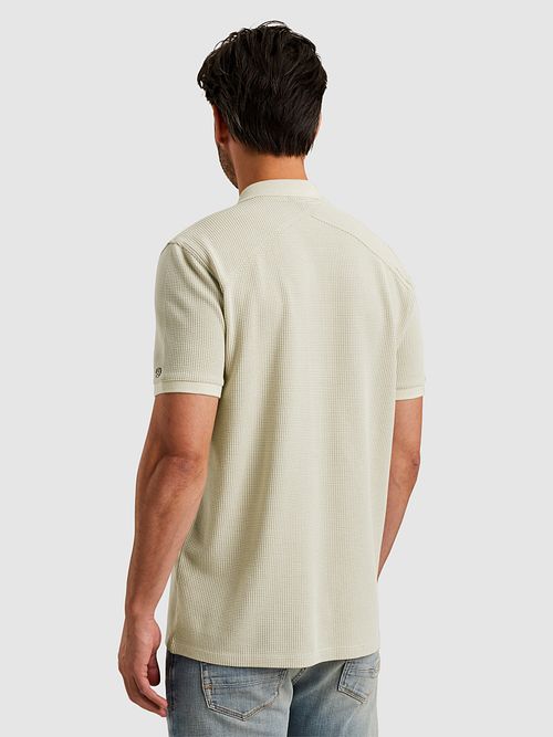 Cast Iron Polo Vaffel Struktur Ecru Model / Achterkant