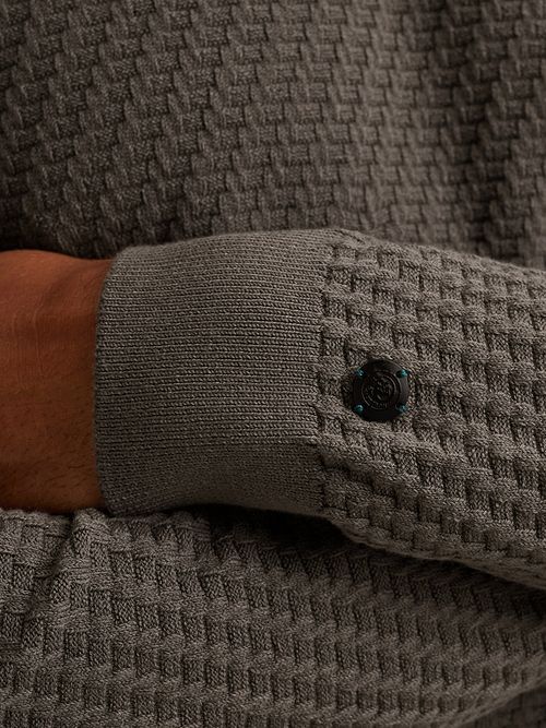 Sweter Cast Iron dzianinowy, antracytowy Model / Detail