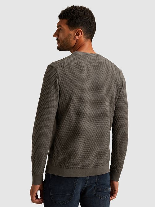 Cast Iron Trøje Knitted Antraciet Model / Achterkant