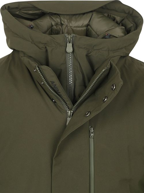 Chaqueta con capucha Save The Duck Sesle en color oliva Product / Detail