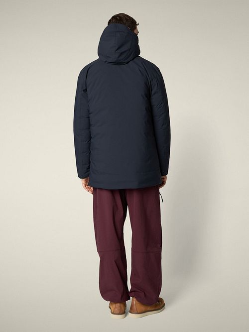 Chaqueta con capucha Sesle Navy de Save The Duck Model / Achterkant