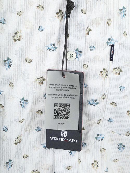 Chemise State of Art imprimé fleurs Blanc Product / Detail