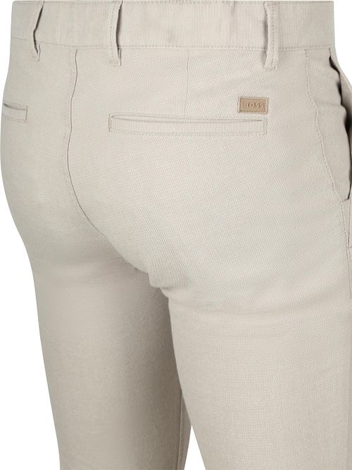 Chinosy slim BOSS w kolorze greige Product / Achterkant