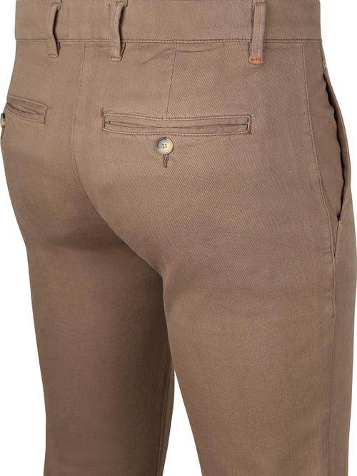 Chinosy Suitable Philo Flex w kolorze taupe Product / Achterkant