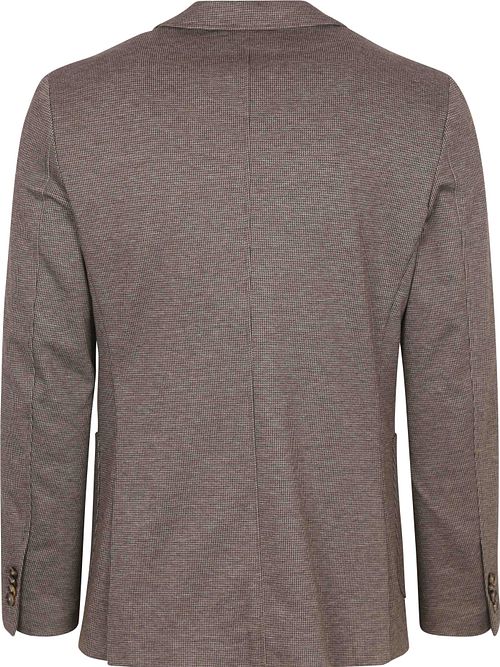 Colbert Suitable Fame Pied de Poule marrón Product / Achterkant