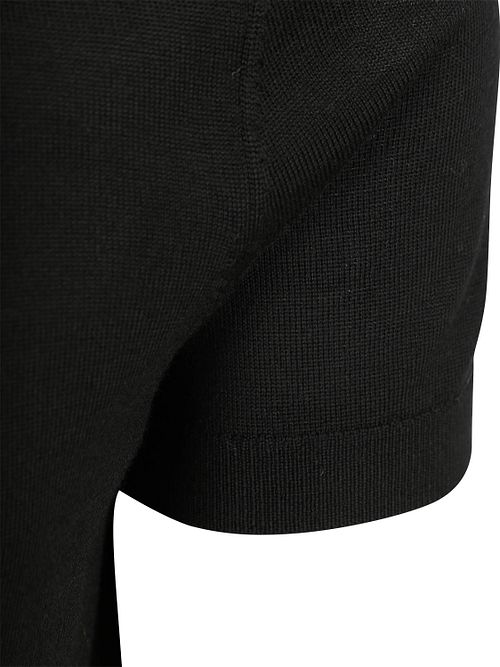 Czarna koszulka polo Suitable z wełny merynosów Product / Detail