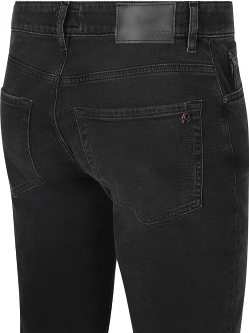 Czarne jeansy BOSS Onyx Product / Achterkant