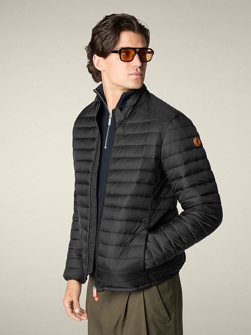 Save The Duck Jacket Alex Black Model / Zijkant