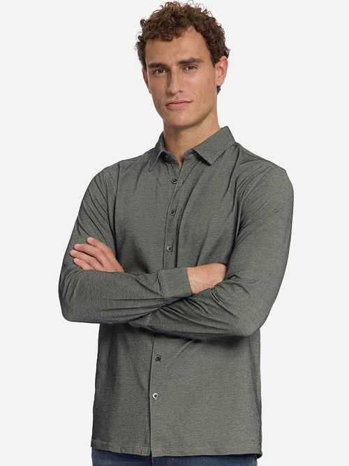 No Excess Shirt Twill Jersey Cement Model / Voorkant