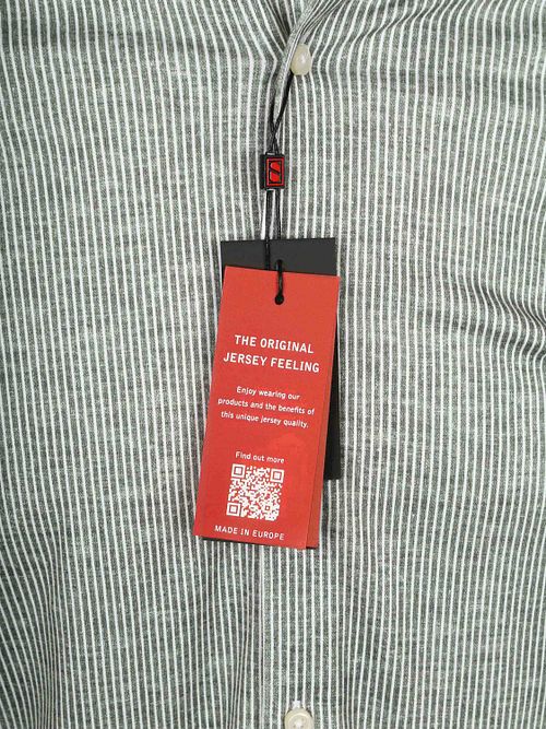 Desoto Camicia Righe Green Product / Detail