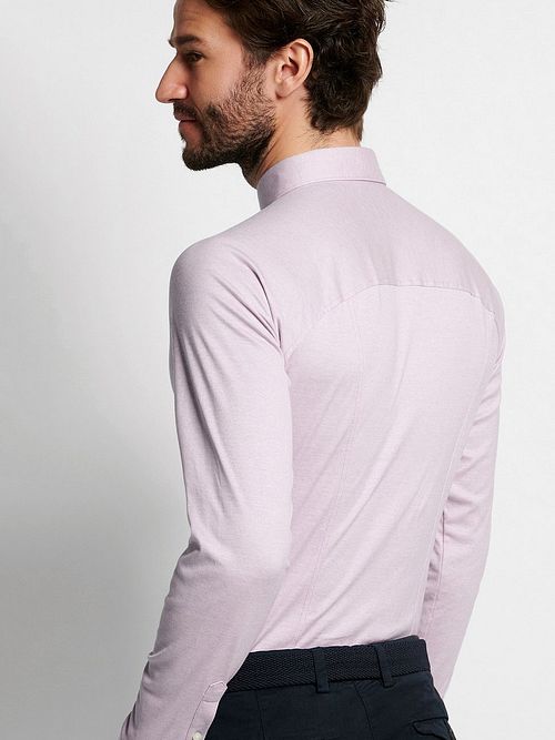 Camicia Desoto no stiro con colletto Kent rosa Model / Achterkant