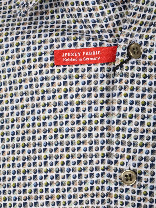Chemise Desoto à Imprimé Cercles Et Carrés Verte Product / Detail