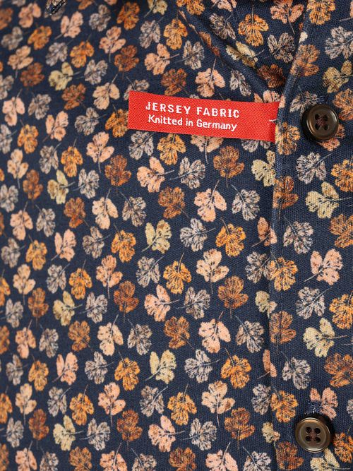 Desoto Chemise Impression Fleurs Marron Marine Product / Detail
