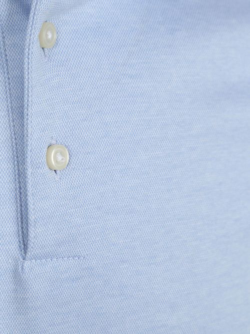 Desoto Langermete Poloskjorte Essential Lyseblå Product / Detail