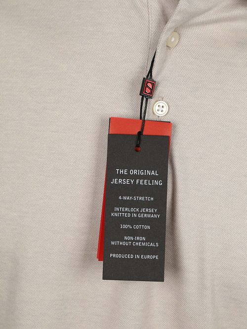 Desoto Poloshirt Essential Greige Product / Detail