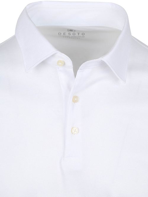 Desoto Poloshirt Longsleeve Essential Blanche Product / Detail