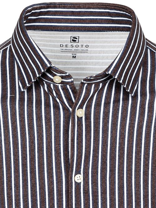 Desoto Shirt Multi Stripe Brown Product / Detail