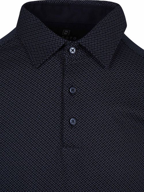 Desoto Short Sleeve Overhemd Artwork Navy Product / Detail