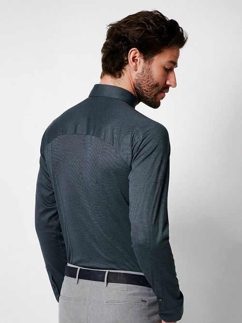 Desoto Skjorta Strykfri Kent Norfolk Blå Model / Achterkant