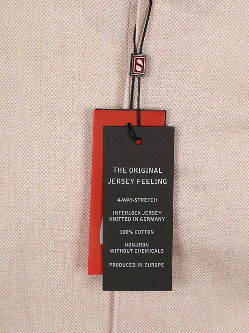 Desoto Kortærmet Oxford Optics Skjorte Beige