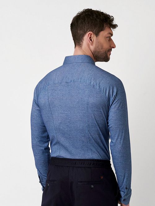 Desoto Skjorte Twill Optics Blå Model / Achterkant
