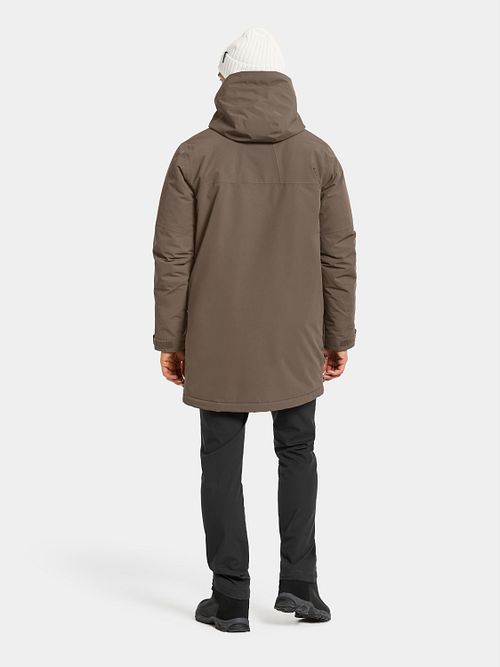 Didriksons Drew parka, taupe Model / Achterkant
