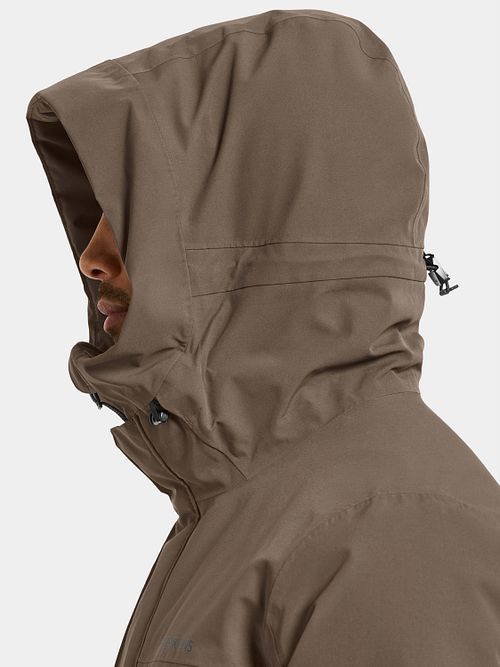 Didriksons Drew parka, taupe Model / Zijkant