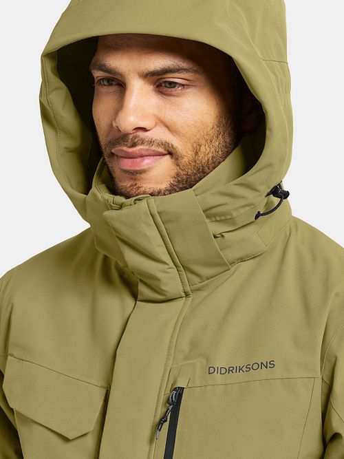 Didriksons Jacke Stefan Grün Model / Detail