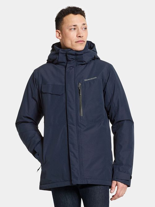 Didriksons Jacke Stefan Navyblau Model / Voorkant