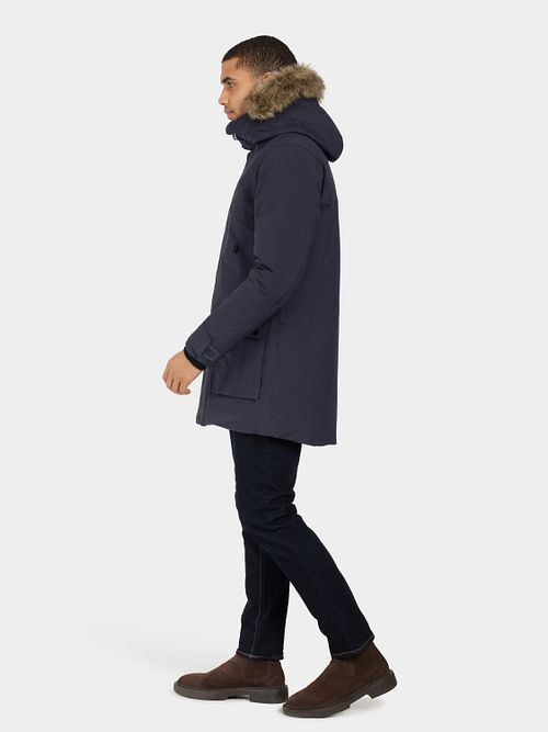 Didriksons Kurtka Rick Granatowa Model / Zijkant