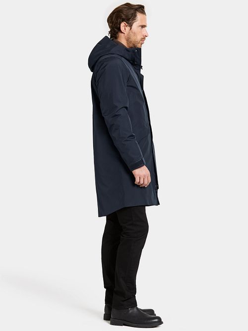 Parka Didriksons Kenny w kolorze granatowym Model / Zijkant