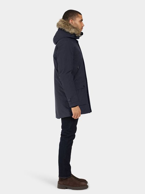 Didriksons Kurtka Rick Granatowa Model / Zijkant