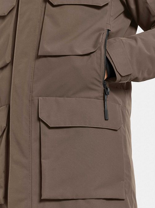 Didriksons Parka Drew Taupe Model / Detail