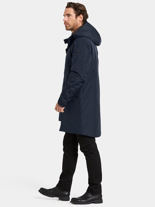 Didriksons Parka Kenny Navy Model / Zijkant