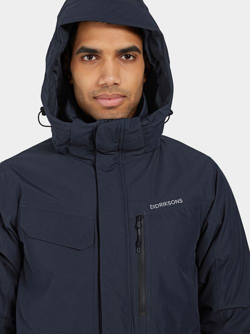 Didriksons Stefan Jacka Marinblå Model / Voorkant