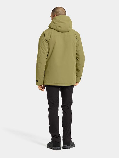 Didriksons Stefan Jacket Green Model / Achterkant