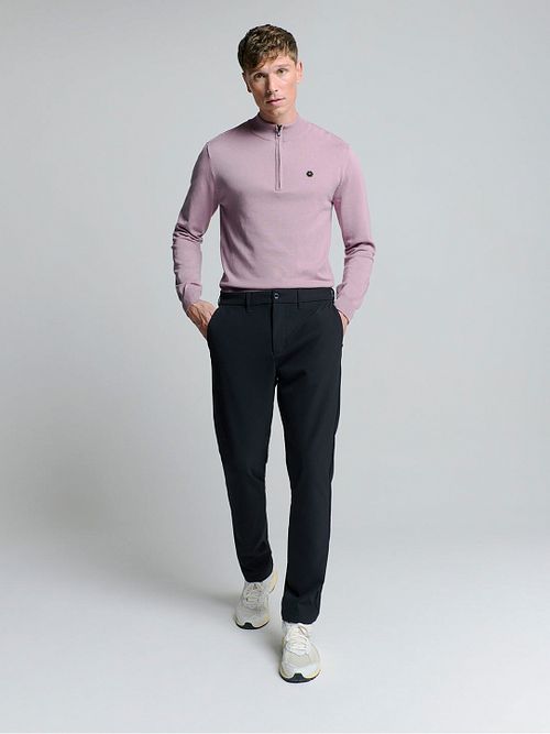 No Excess Chino 4-Way Stretch Sedoc Navy Model / Voorkant