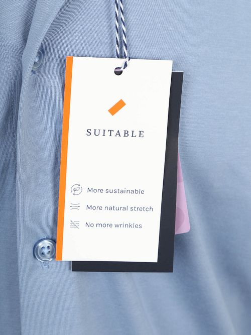 Suitable Sorona Overhemd Mid Blauw