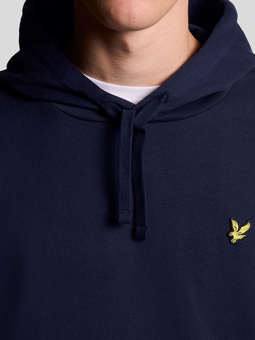 Lyle and Scott Hoodie Navy Model / Detail