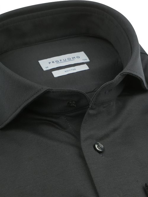 Profuomo Knitted Hemd Donkergroen Product / Detail